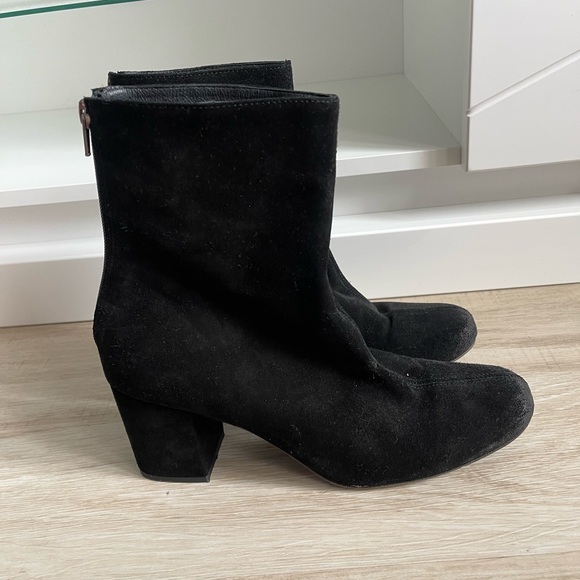 Free People Cecile Ankle Black Suede Boot - Picture 4 of 9